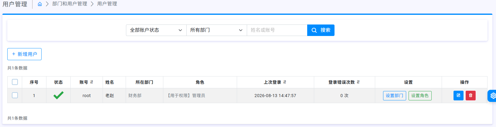 用户管理